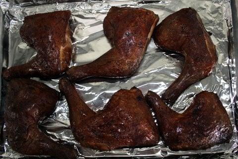 Smoked chicken legs are always good to eat