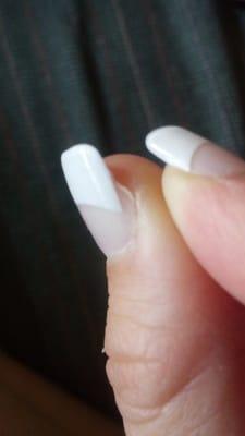 Nail wrong size.