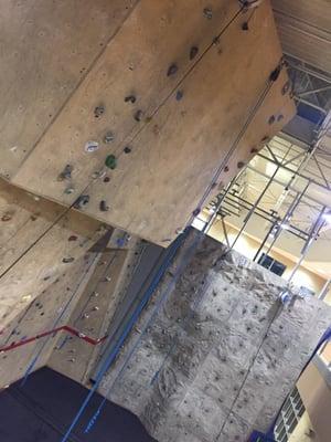 Two story rock climbing wall!