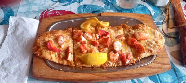 Lobster flatbread