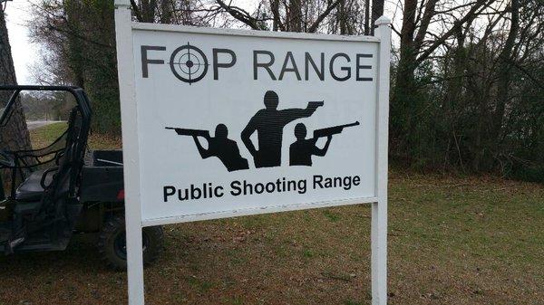 Welcome to the range sign.  Turn right when you see it.