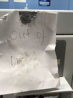 Out of order