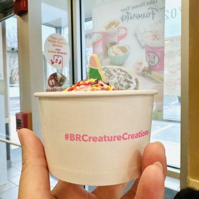 Creature: unicorn ice-cream was tiny for ~$5  Love potion flavor was good though!