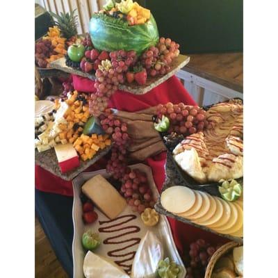 Fruit and Cheeses Display