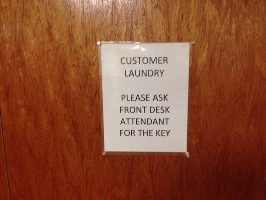 Ask about the laundry.