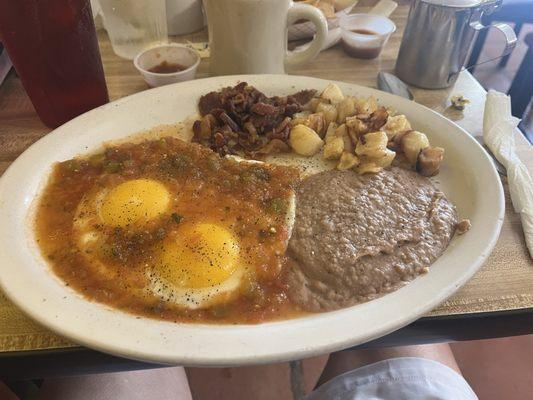 HUEVOS RANCHEROS! Delicious. The best!