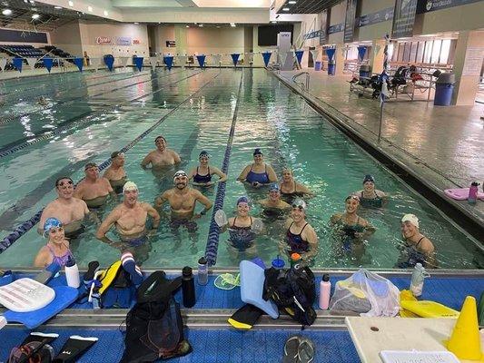 Morning swim group