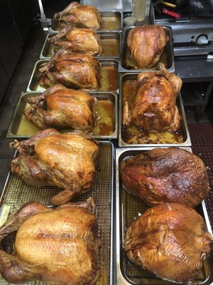 Roasted Turkeys cooked to order for Thanksgiving Catering orders