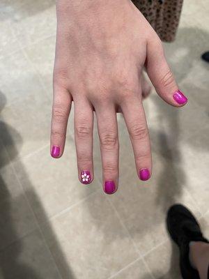 When my neice got her nails done!