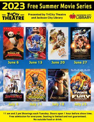 2023 Free Summer Movie Series is Coming Soon!