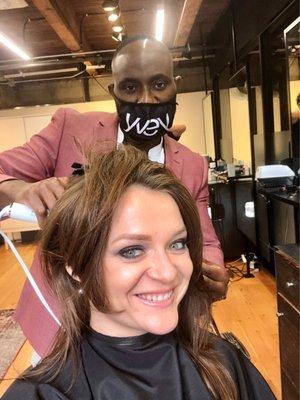 It is always very fun to work with Yvey. He is a true artist who has a great gift - to feel women hair and make them absolutely perfect