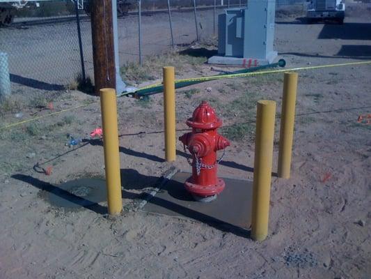 We install fire hydrants for privately-owned commercial properties.