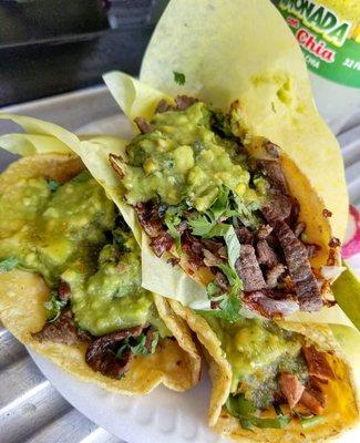 CARNE ASADA QUESO TACO | CHICKEN ASADO