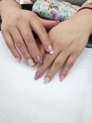 manicure gel with design