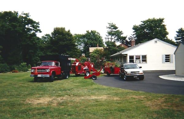 Old picture of Old Time Tree Cutters Equipment taken around 2001