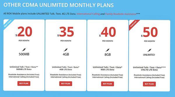 ROK Mobile Monthly Unlimited Plan's! Come in to MiPhone Doctor today and switch to a better service!