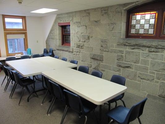 "Granite" meeting room (one of many, including sanctuary and multiple large reception areas, available  for rent)