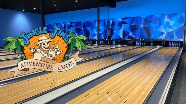 Jungle Jim's Adventure Lanes bowling alley in Los Banos, CA.