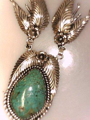 100% hand made. Old Kingman Turquoise.