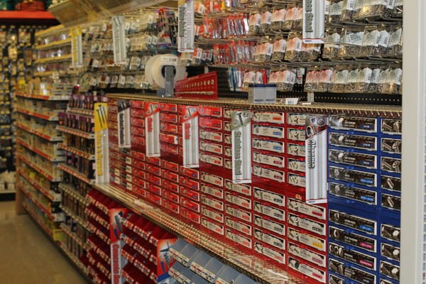 Large selection of fasteners