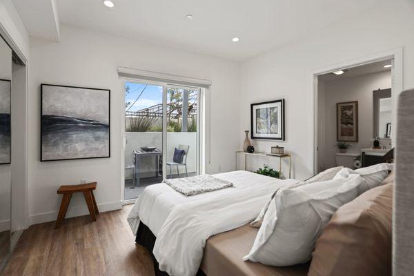 Bedroom at The Fairfax Flats