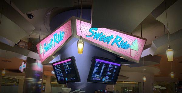 Sweet Ride Menu. (You'll need to zoom in)