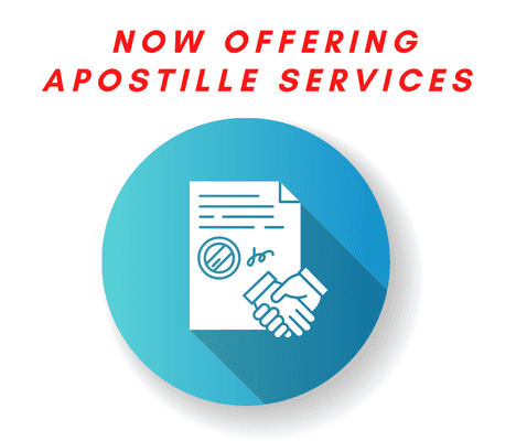 Now offering Apostille Services!