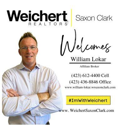 Meet the most recent member of our team. To find William and other Weichert Realtors Saxon Clark agents please visit our website.  https://w