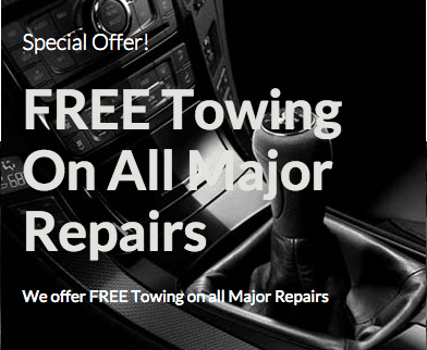 Free Towing on all Major Repairs