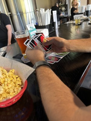 Popcorn and some UNO