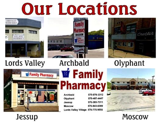 All our locations.