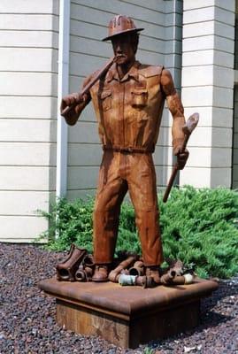 Joe Barrington; Tex, the Roustabout; 2000-01; welded steel