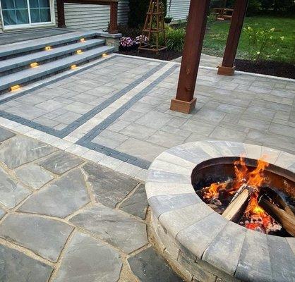 Fire pits and outdoor patios.