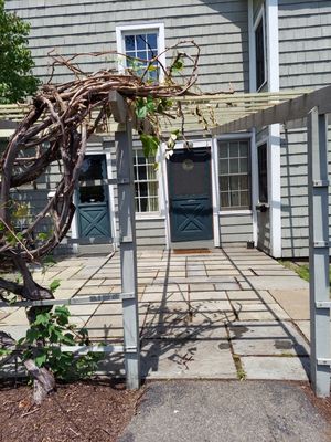 Entrance(the grape vines are growing wild now)