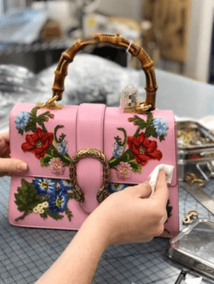 We offer handbag cleaning services