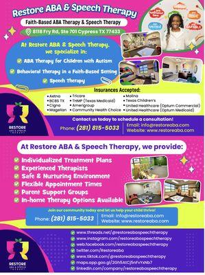 Restore ABA & Speech Therapy