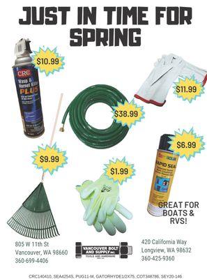 We have everything you need to prepare for spring!