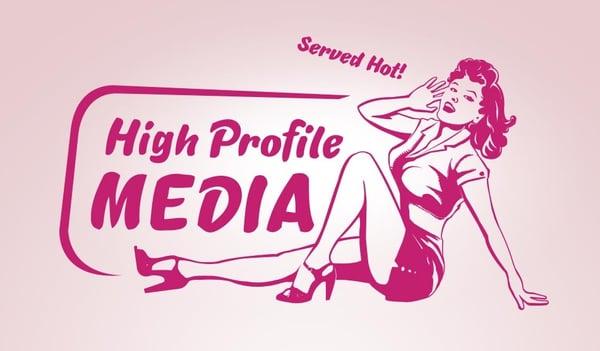 Pin-up style logo for PR company