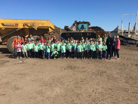 Field trip for local students to our Organic Compost Facility in Kendall County, IL.