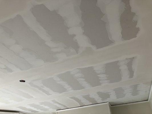 Drywall ceiling and taping and join compound