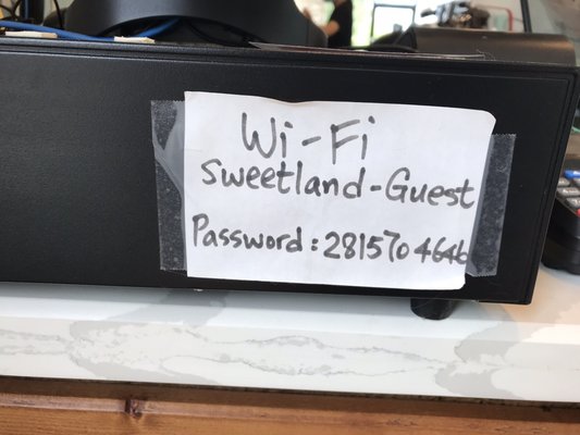 Wi-Fi password hidden away