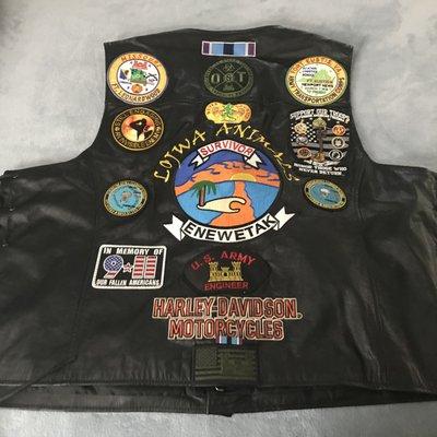 Denise added the patches on my vest and did an awesome job thank you very much Denise