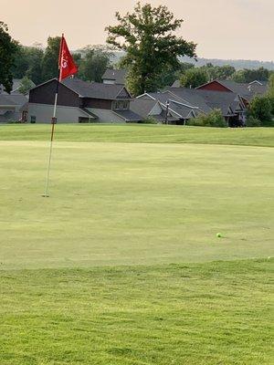 Par 3 on the green from the tee.