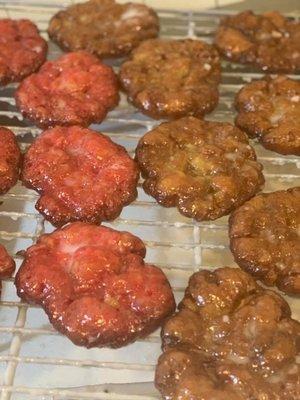 Cheery and Apple Fritters