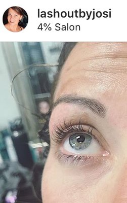 Lash lift with eyelash and eyebrow tint!