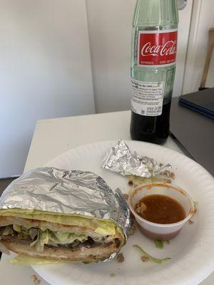 Torta and mexican coke