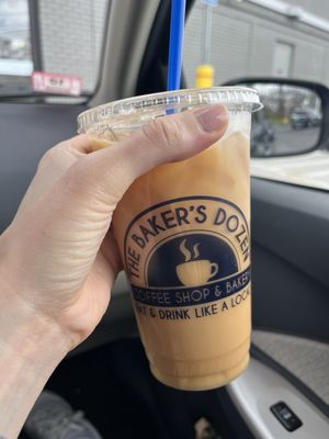 Medium iced coffee