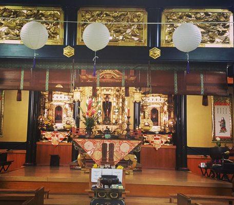 Inside the shrine.