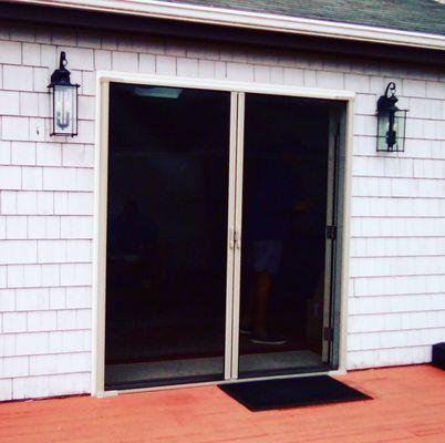 We sell retractable screen doors and exterior shades.