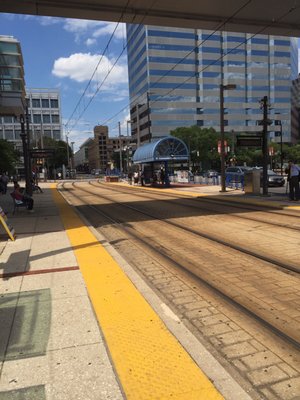 Looking northbound along the tracks.